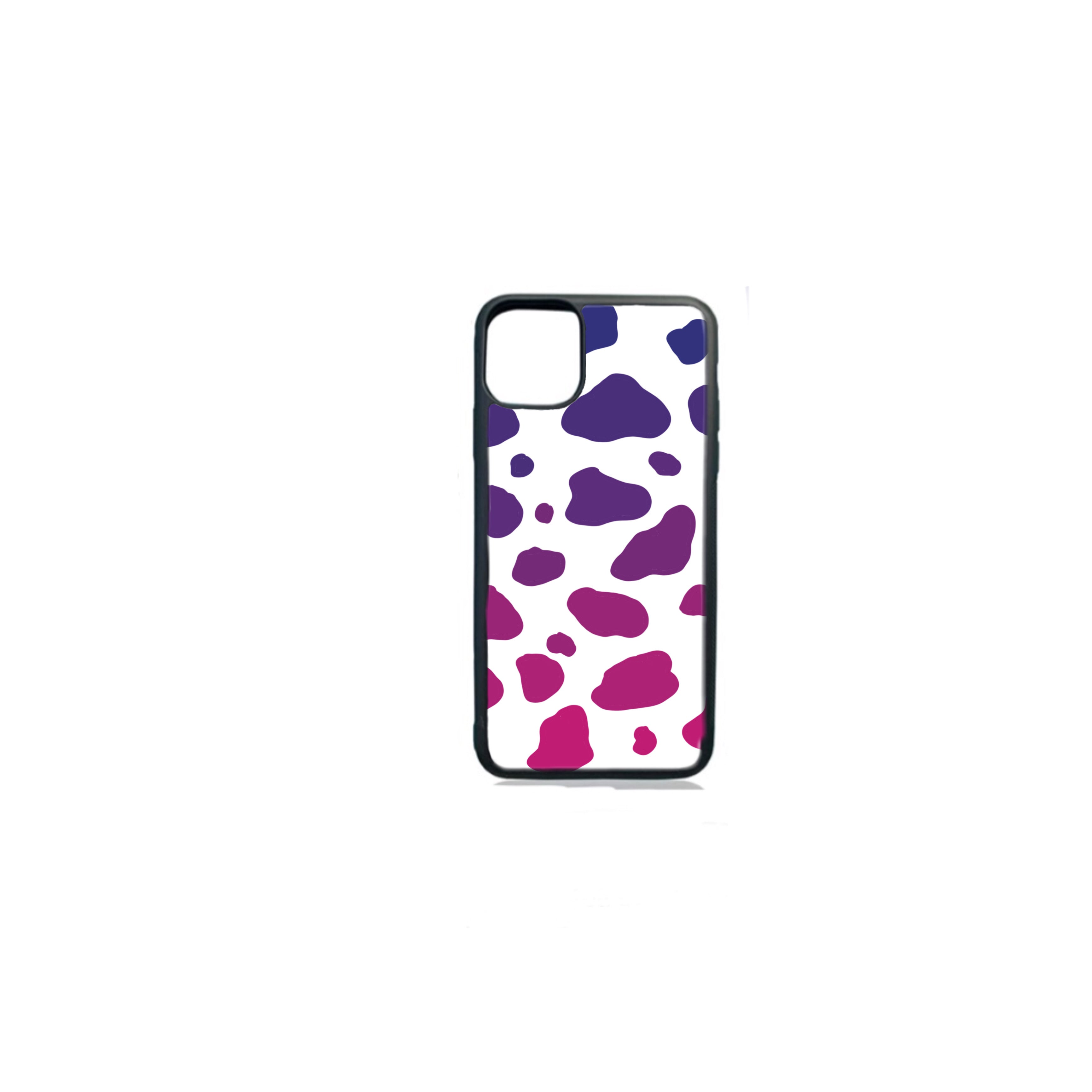 Cow print with purple background | iPhone Case